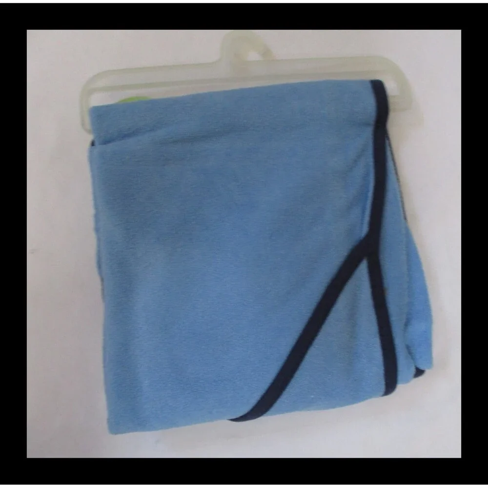 4 Piece Bath Set for Baby Blue Sailboars Hooded Towel & 3 Washcloths
